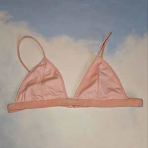 UNIF Rare Blush Pink Triangle Bralette UNIF Staple Bra Rare Unif